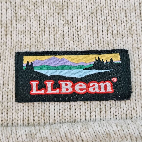 L.L. Bean Womens 3X Sweater Fleece Pullover Beige Snap Neck Warm Preppy EUC! - Picture 4 of 11